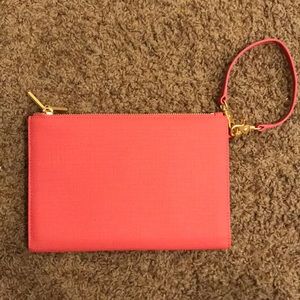 BRAND NEW DAGNE DOVER LARGE SALMON CLUTCH